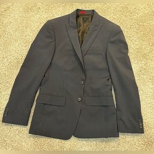 Men’s John Varvatos USA Sports Jacket (36R) (Navy Blue & Black Stripes)